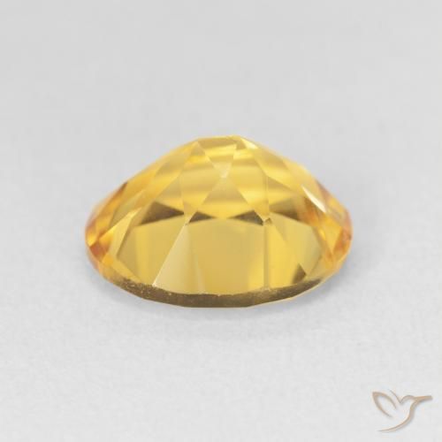 Citrine Gemstone in 11 x 9 mm (calibrated) Size for Sale, Citrine Stone in Bright Gold Color