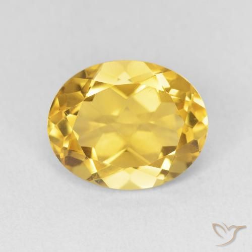 3.52ct Natural Golden Citrine, Oval, VVS