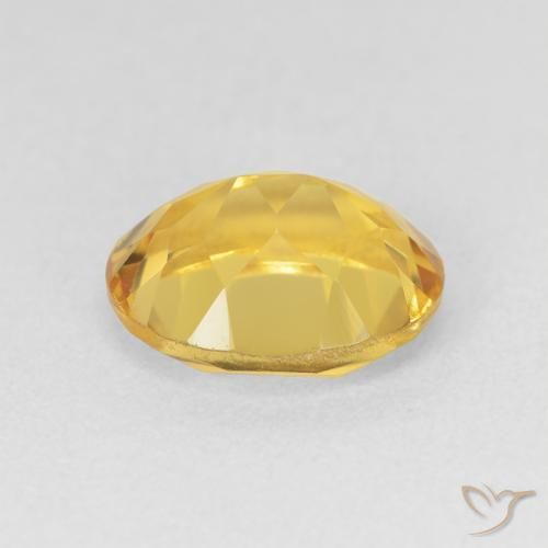 Citrine Gemstone in 11 x 9 mm (calibrated) Size for Sale, Citrine Stone in Golden Color