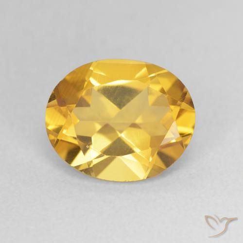 3.14ct Natural Golden Citrine, Oval, VVS