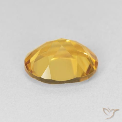 Citrine Gemstone in 11 x 9 mm (calibrated) Size for Sale, Citrine Stone in Golden Color
