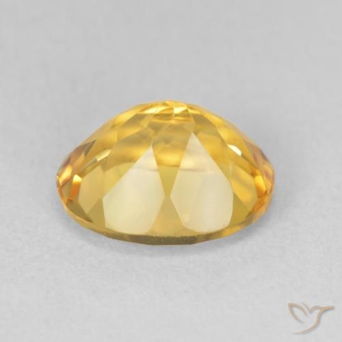 Citrine Gemstone in 11 x 9 mm (calibrated) Size for Sale, Citrine Stone in Golden Orange Color
