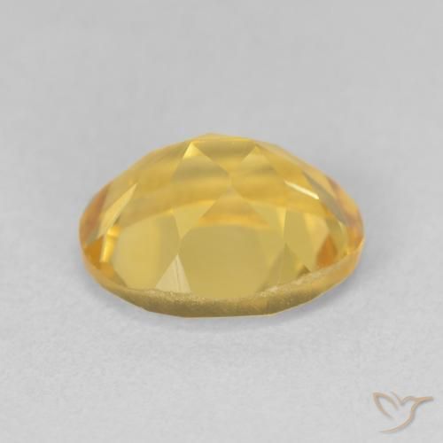 Citrine Gemstone in 11 x 9 mm (calibrated) Size for Sale, Citrine Stone in Medium Golden Color