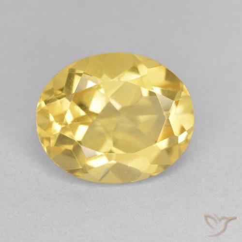 3.35ct Natural Golden Orange Citrine, Oval, VVS-VS