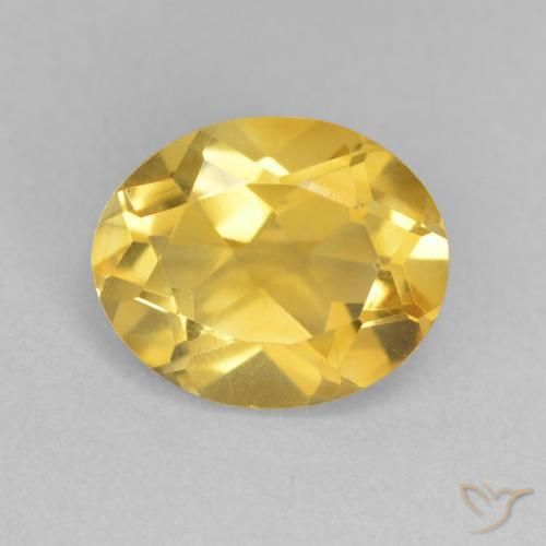 3.42ct Natural Golden Orange Citrine, Oval, VVS-VS