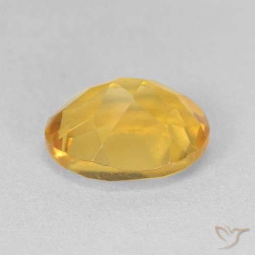 Citrine Gemstone in 11 x 9 mm (calibrated) Size for Sale, Citrine Stone in Golden Orange Color