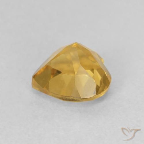 Citrine Gemstone in 6 x 6 mm (calibrated) Size for Sale, Citrine Stone in Gold Color
