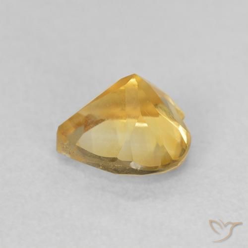 Citrine Gemstone in 6 x 6 mm (calibrated) Size for Sale, Citrine Stone in Medium Light Orange-Gold Color