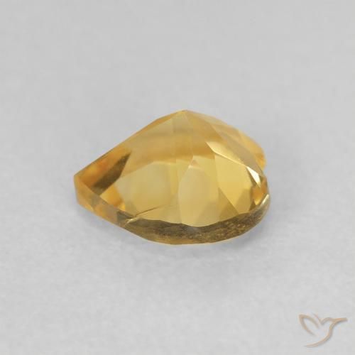 Citrine Gemstone in 6 x 6 mm (calibrated) Size for Sale, Citrine Stone in Medium Gold Color