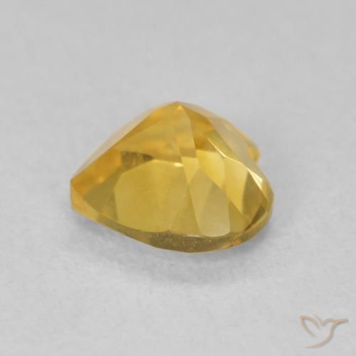 Citrine Gemstone in 6 x 6 mm (calibrated) Size for Sale, Citrine Stone in Medium Gold Color
