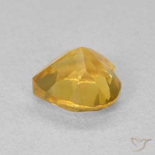 Citrine Gemstone in 6 x 6 mm (calibrated) Size for Sale, Citrine Stone in Medium Gold Color