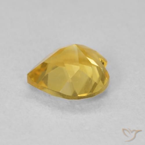 Citrine Gemstone in 6 x 6 mm (calibrated) Size for Sale, Citrine Stone in Medium Golden Color