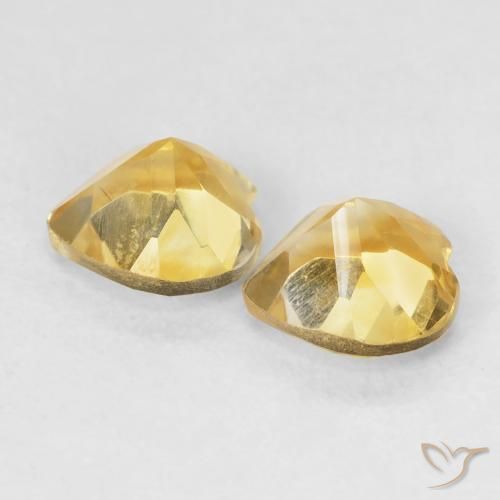 Citrine Gemstones in 6 x 6 mm (calibrated) Size for Sale, Citrine Stones in Golden Orange Color