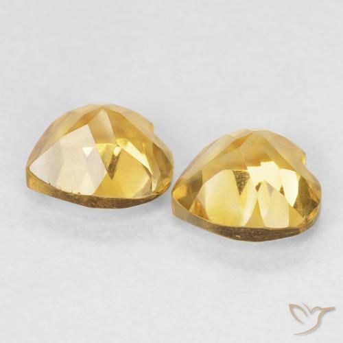 Citrine Gemstones in 6 x 6 mm (calibrated) Size for Sale, Citrine Stones in Golden Color