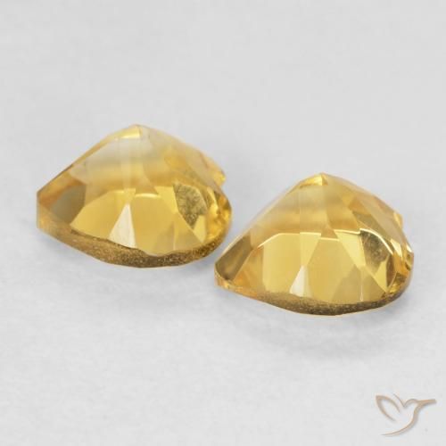 Citrine Gemstones in 6 x 6 mm (calibrated) Size for Sale, Citrine Stones in Golden Orange Color
