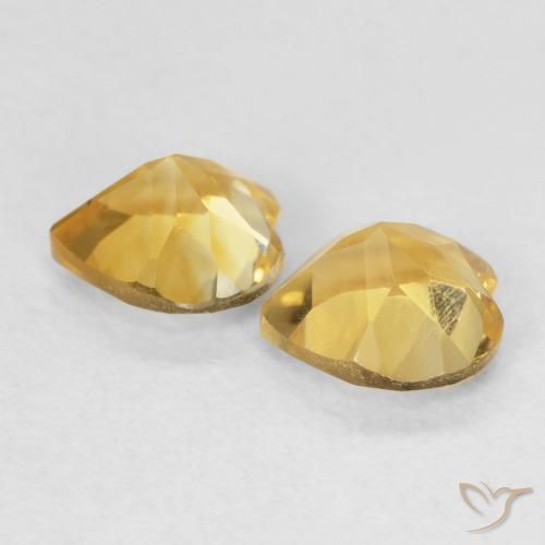 Citrine Gemstones in 6 x 6 mm (calibrated) Size for Sale, Citrine Stones in Medium Golden Color