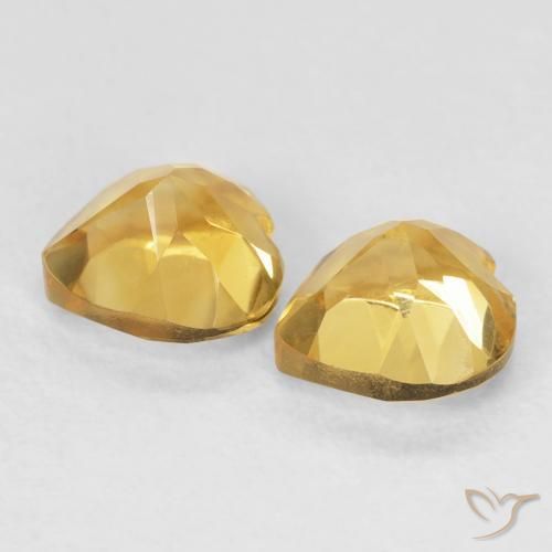 Citrine Gemstones in 6 x 6 mm (calibrated) Size for Sale, Citrine Stones in Golden Orange Color