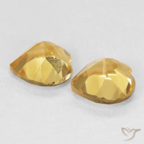 Citrine Gemstones in 6 x 6 mm (calibrated) Size for Sale, Citrine Stones in Medium Golden Color