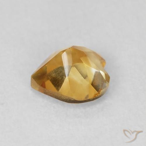 Citrine Gemstone in 6 x 6 mm (calibrated) Size for Sale, Citrine Stone in Medium Dark-Golden Color