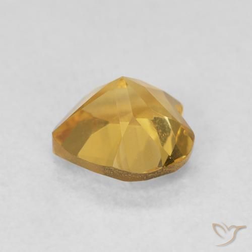 Citrine Gemstone in 6 x 6 mm (calibrated) Size for Sale, Citrine Stone in Medium Gold Color
