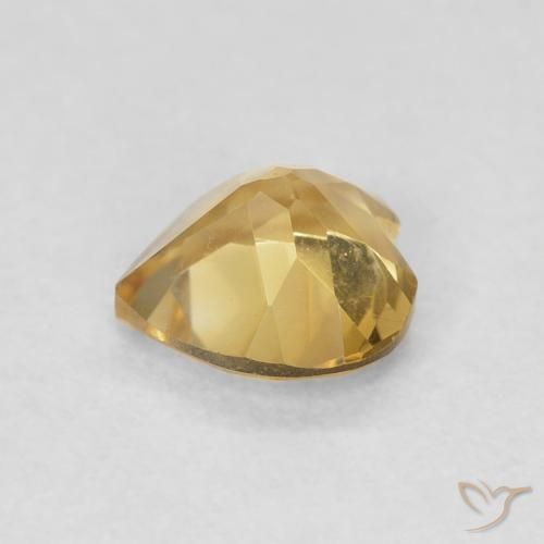 Citrine Gemstone in 6 x 6 mm (calibrated) Size for Sale, Citrine Stone in Medium Dark-Golden Color