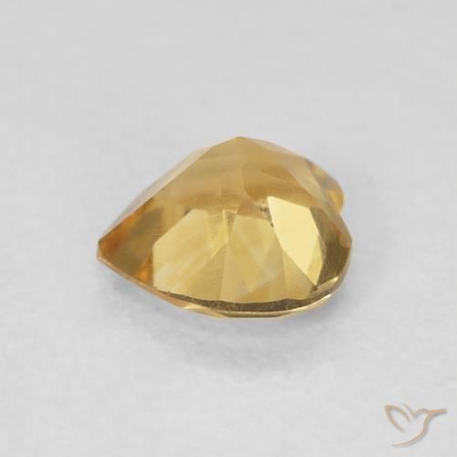 Citrine Gemstone in 6 x 6 mm (calibrated) Size for Sale, Citrine Stone in Medium Gold Color