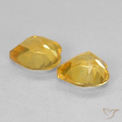 Citrine Gemstones in 6 x 6 mm (calibrated) Size for Sale, Citrine Stones in Golden Color