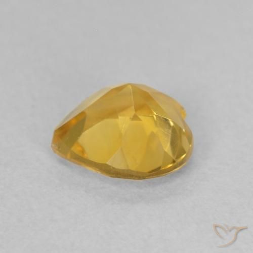 Citrine Gemstone in 6 x 6 mm (calibrated) Size for Sale, Citrine Stone in Medium Golden Color
