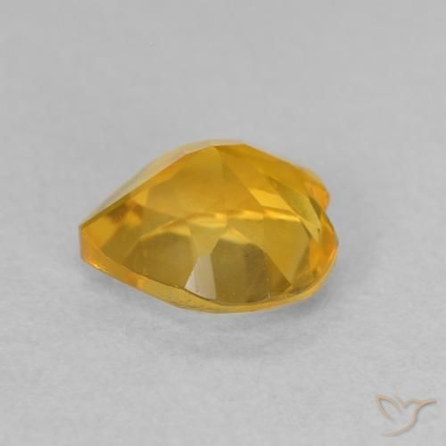 Citrine Gemstone in 6 x 6 mm (calibrated) Size for Sale, Citrine Stone in Medium Golden Color