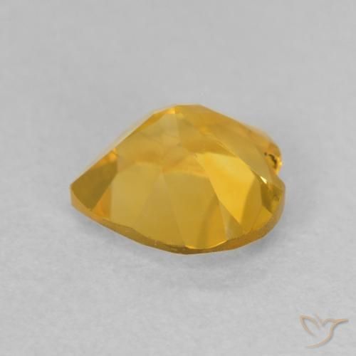 Citrine Gemstone in 6.4 x 6.3 mm Size for Sale, Citrine Stone in Golden Orange Color
