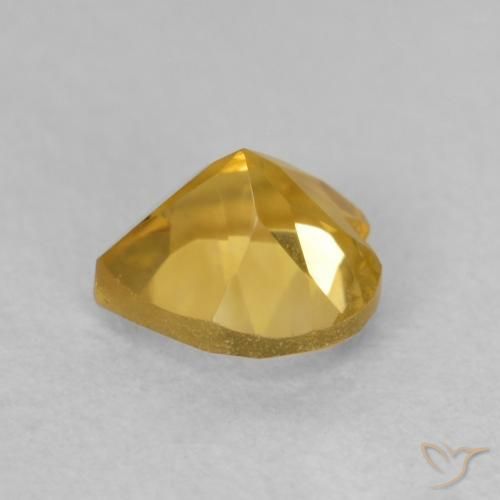 Citrine Gemstone in 6 x 6 mm (calibrated) Size for Sale, Citrine Stone in Medium Golden Color