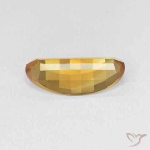 Citrine Gemstone in 13.6 x 7 mm Size for Sale, Citrine Stone in Golden Orange Color
