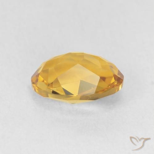 Citrine Gemstone in 9 x 7 mm (calibrated) Size for Sale, Citrine Stone in Golden Color