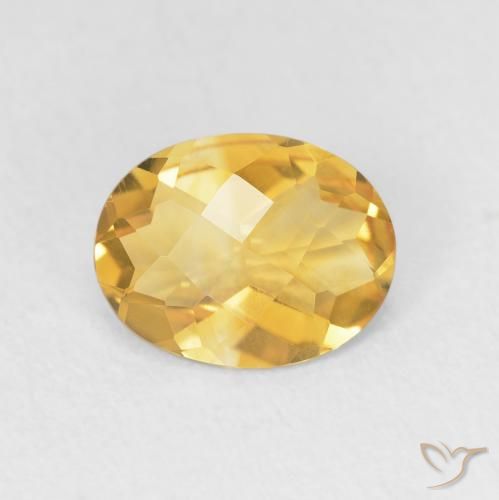1.47ct Natural Bright Gold Citrine, Oval, VVS, Photo A