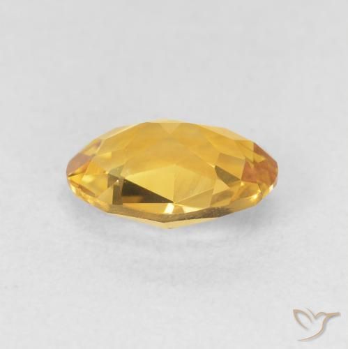 Citrine Gemstone in 9 x 7 mm (calibrated) Size for Sale, Citrine Stone in Golden Color