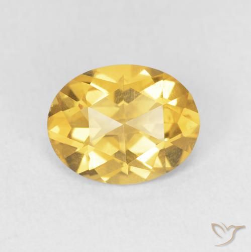 1.59ct Natural Golden Citrine, Oval, VVS