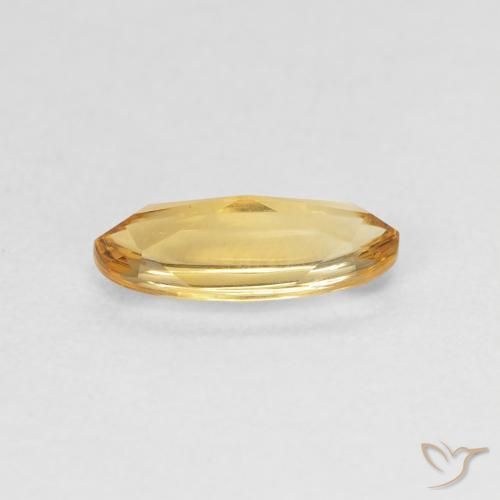 Citrine Gemstone in 10 x 4.1 mm Size for Sale, Citrine Stone in Medium Light Orange-Gold Color