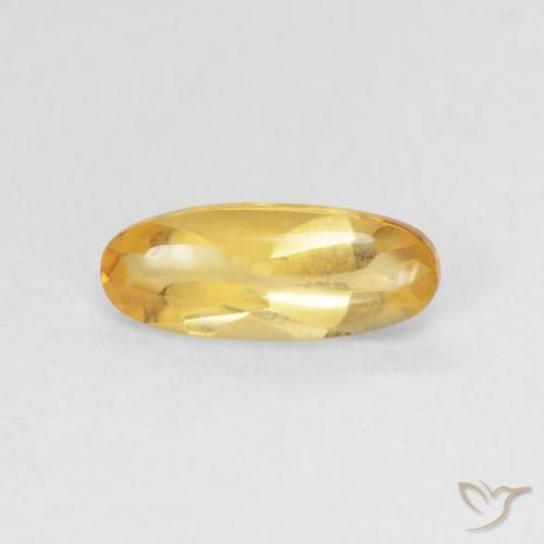 0.90ct Natural Golden Citrine, Oval, Transparent