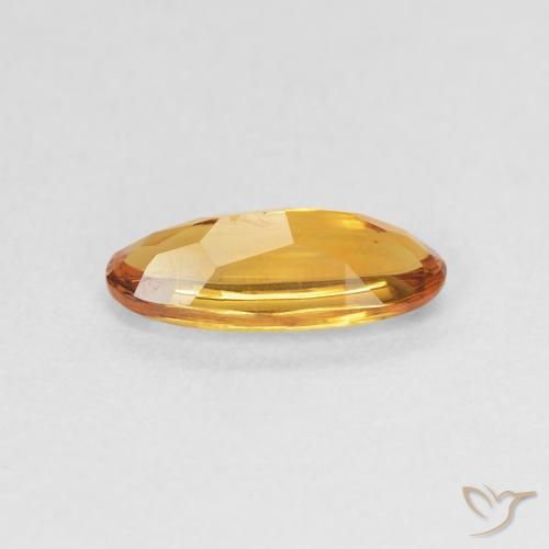 Citrine Gemstone in 10.2 x 4.2 mm Size for Sale, Citrine Stone in Deep Orange-Gold Color