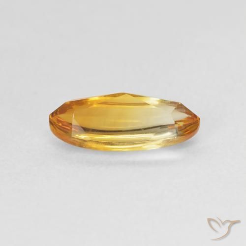 Citrine Gemstone in 10.2 x 4.1 mm Size for Sale, Citrine Stone in Orange-Gold Color