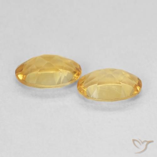 Citrine Gemstones in 6 x 4 mm (calibrated) Size for Sale, Citrine Stones in Light Golden Color