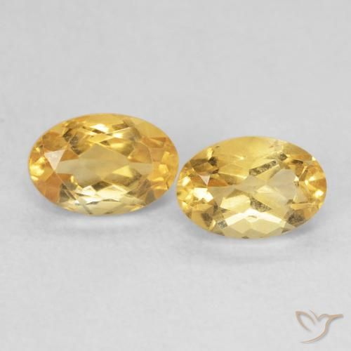 1.06ctw Natural Golden Citrine, Oval, VS