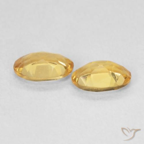 Citrine Gemstones in 6 x 4 mm (calibrated) Size for Sale, Citrine Stones in Golden Color