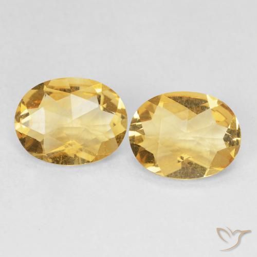 2.93ctw Natural Golden Citrine, Oval, VVS-VS