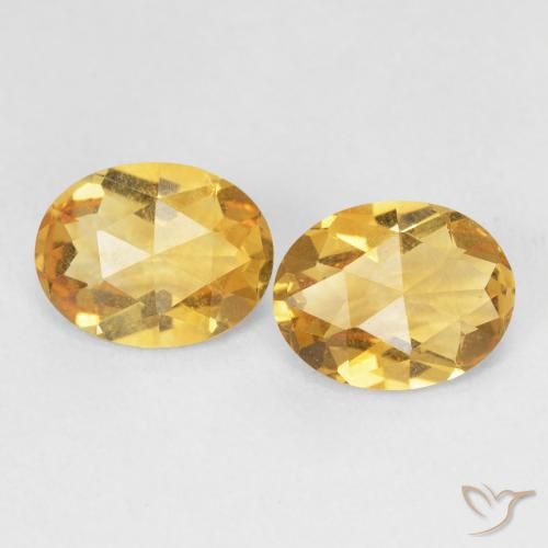 3.10ctw Natural Golden Citrine, Oval, VVS-VS