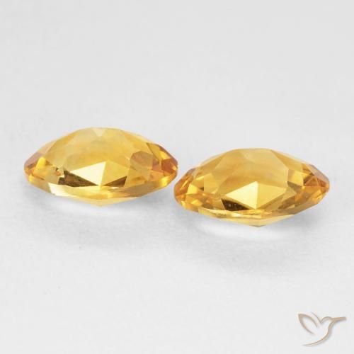 Citrine Gemstones in 9 x 7 mm (calibrated) Size for Sale, Citrine Stones in Golden Color