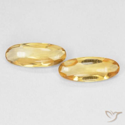 1.43ctw Natural Golden Citrine, Oval, Transparent