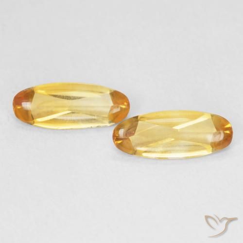 1.25ctw Natural Golden Citrine, Oval, Transparent