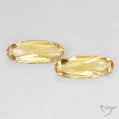 1.54ctw Natural Golden Citrine, Oval, Transparent