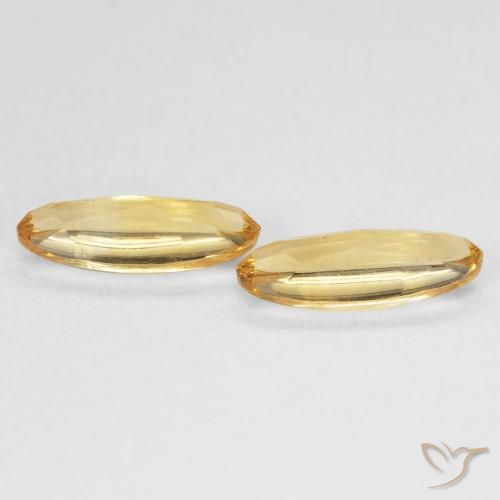 Citrine Gemstones in 10.2 x 4.1 mm Size for Sale, Citrine Stones in Golden Color